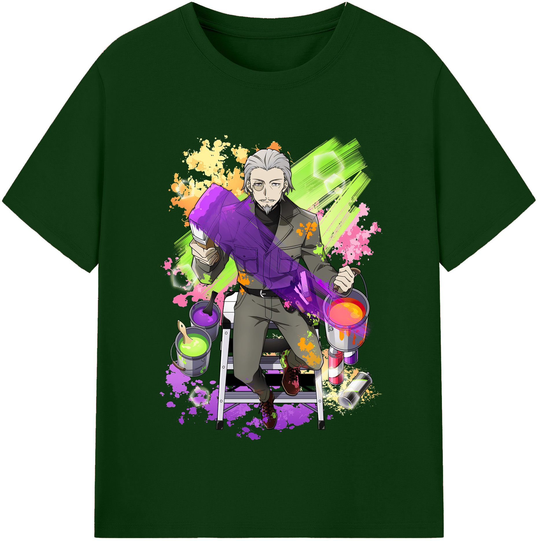 （画像用） 文豪ストレイドッグス Bungo Stray Dogs 綿100％半袖Tシャツ（フロントプリント）